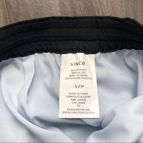 Vince Silk French Blue Watercolor Skirt - Picture 9 of 10